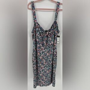 BCBG Paris Women's Summer Cut Out Tie Sleeveless Dress
